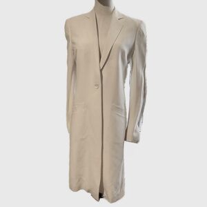 RICHARD TYLER White Long Jacket Vintage size 40